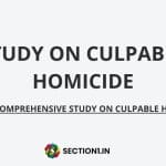 Study on Culpable Homicide