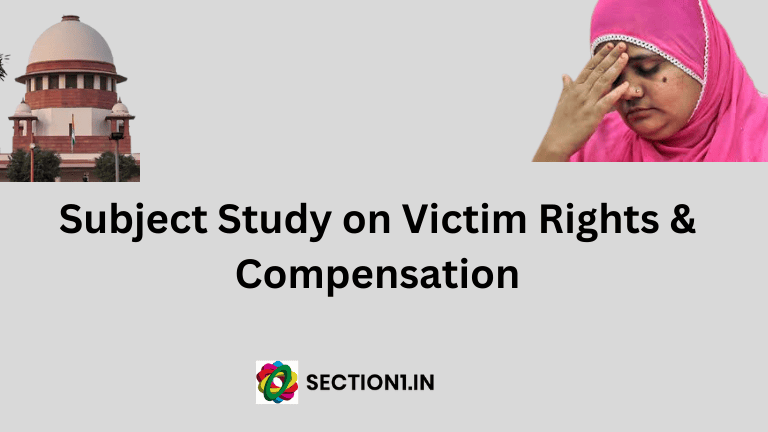 Victim Rights & Compensation