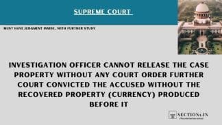 return of property without court order