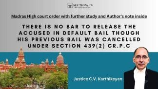 bail cancellation and default bail